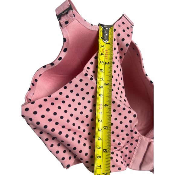 Soma Full Coverage Polka Dot Pink 36DDD Vanishing Back Bra - Picture 4 of 5